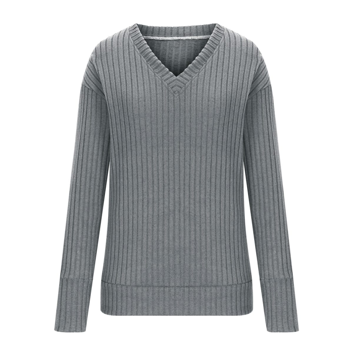 Arezzo Ribbed V-Neck Sweater