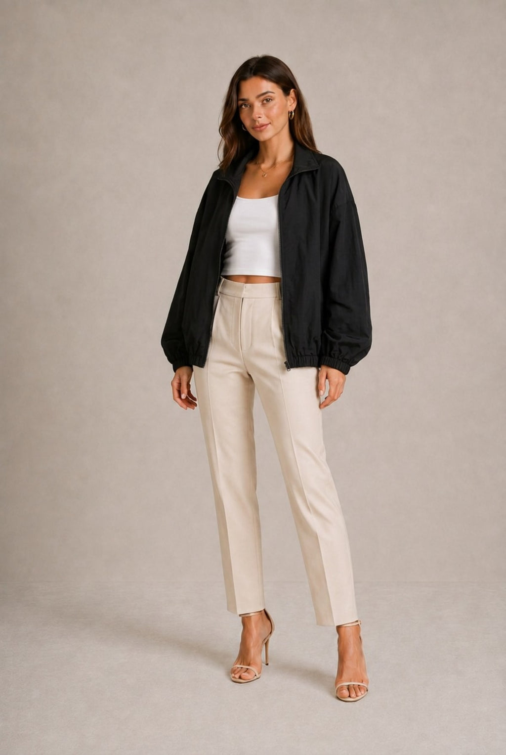 Asti Drawstring Hem Bomber Jacket