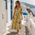 Oia Floral Midi Dress