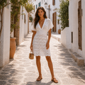 Oia Deep-V Dress