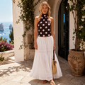 Amalfi Dot Crop Top