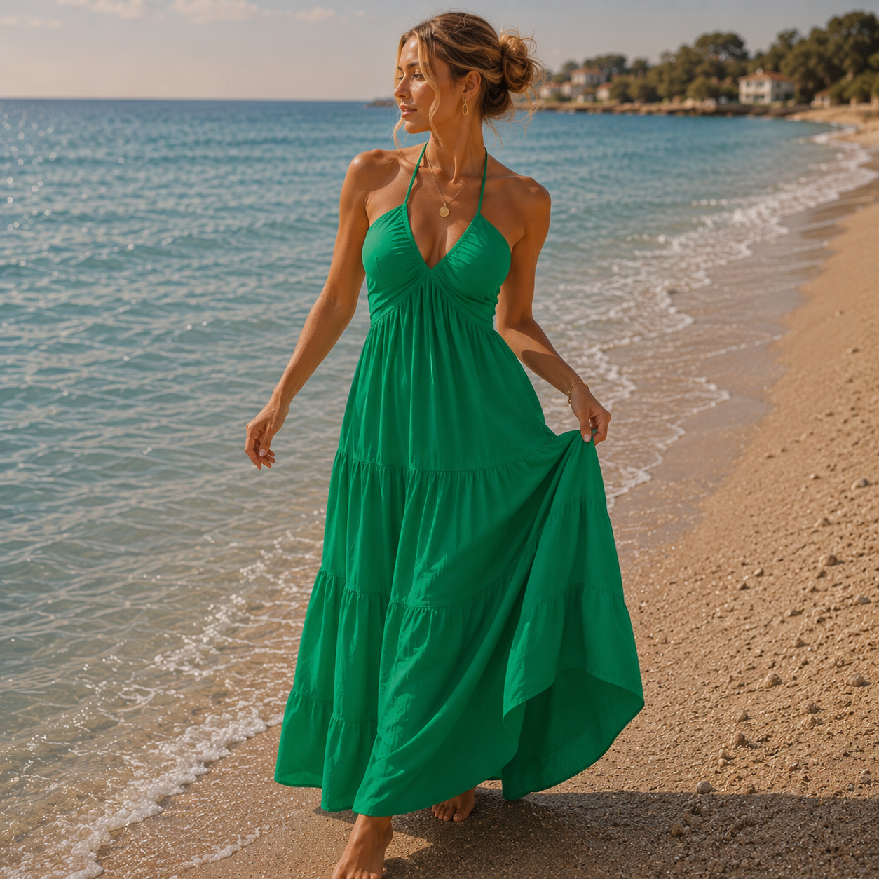 Mykonos Ivory Maxi Dress