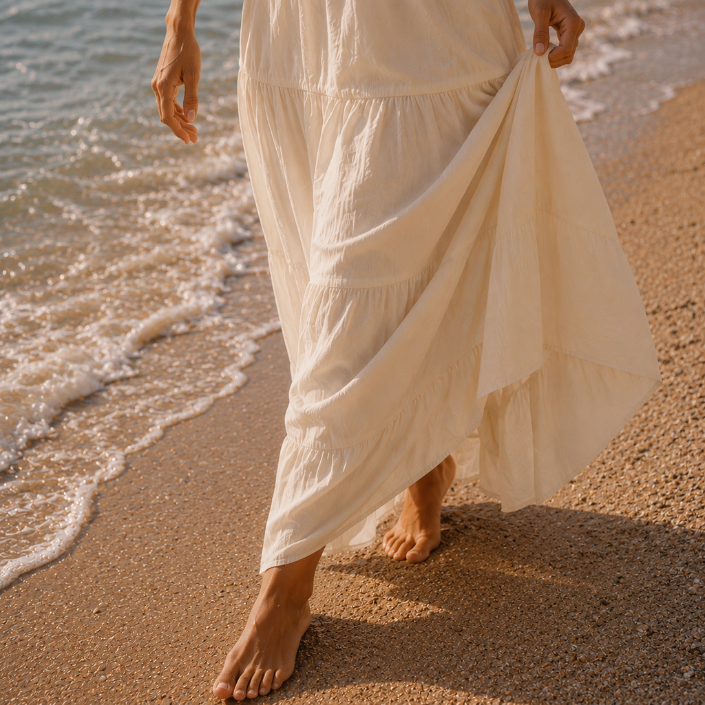 Mykonos Ivory Maxi Dress