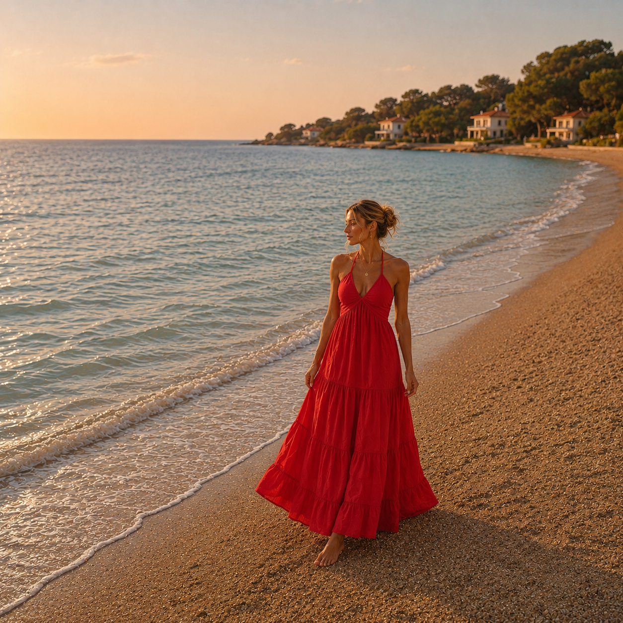 Mykonos Ivory Maxi Dress