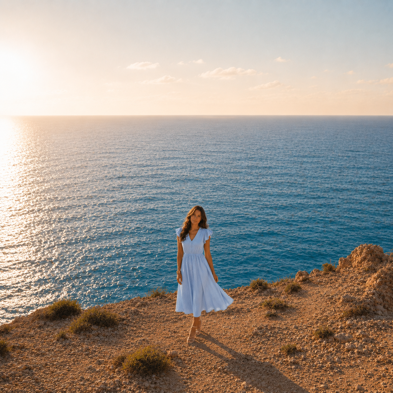 Marseille Button Midi Dress