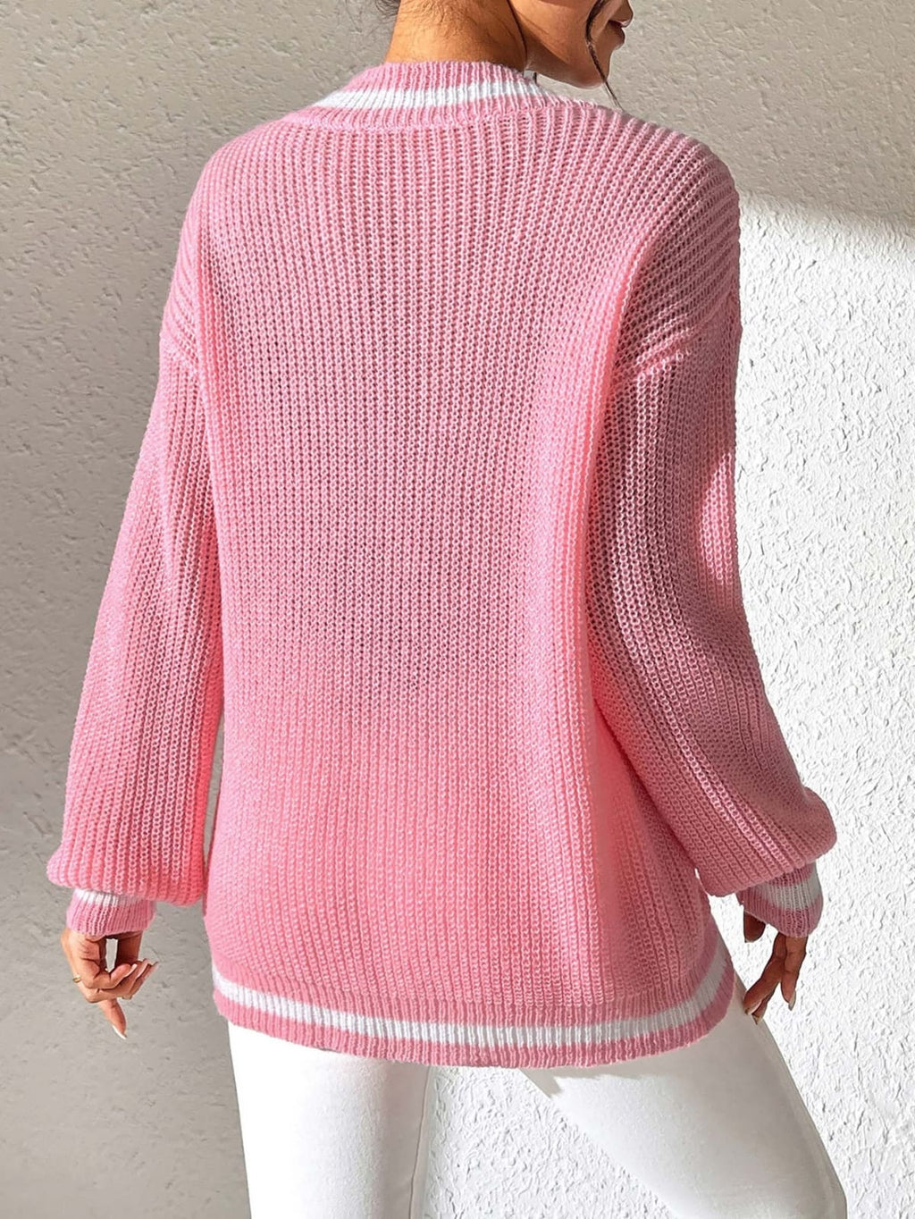 Arezzo Striped Trim Sweater