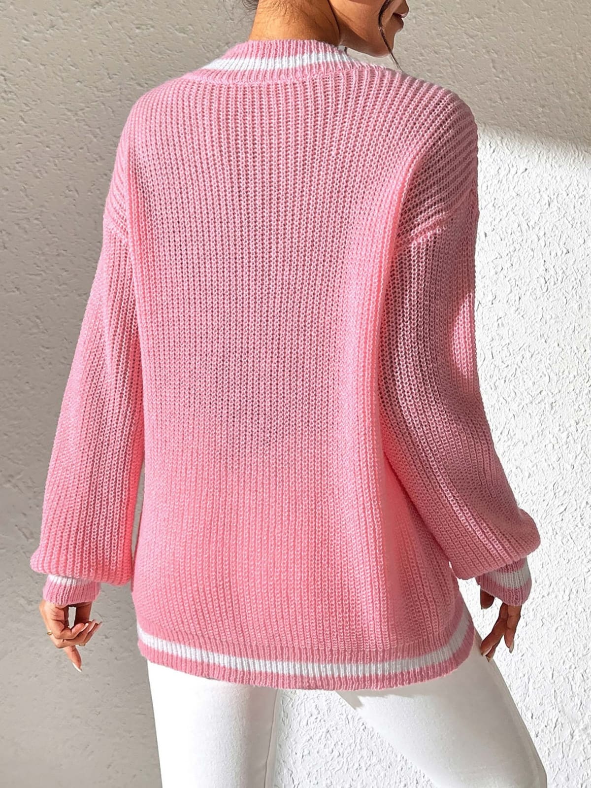 Arezzo Striped Trim Sweater