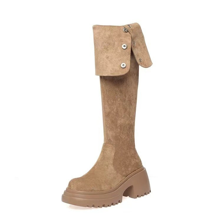 Siena Buttoned Over-the-Knee Boots