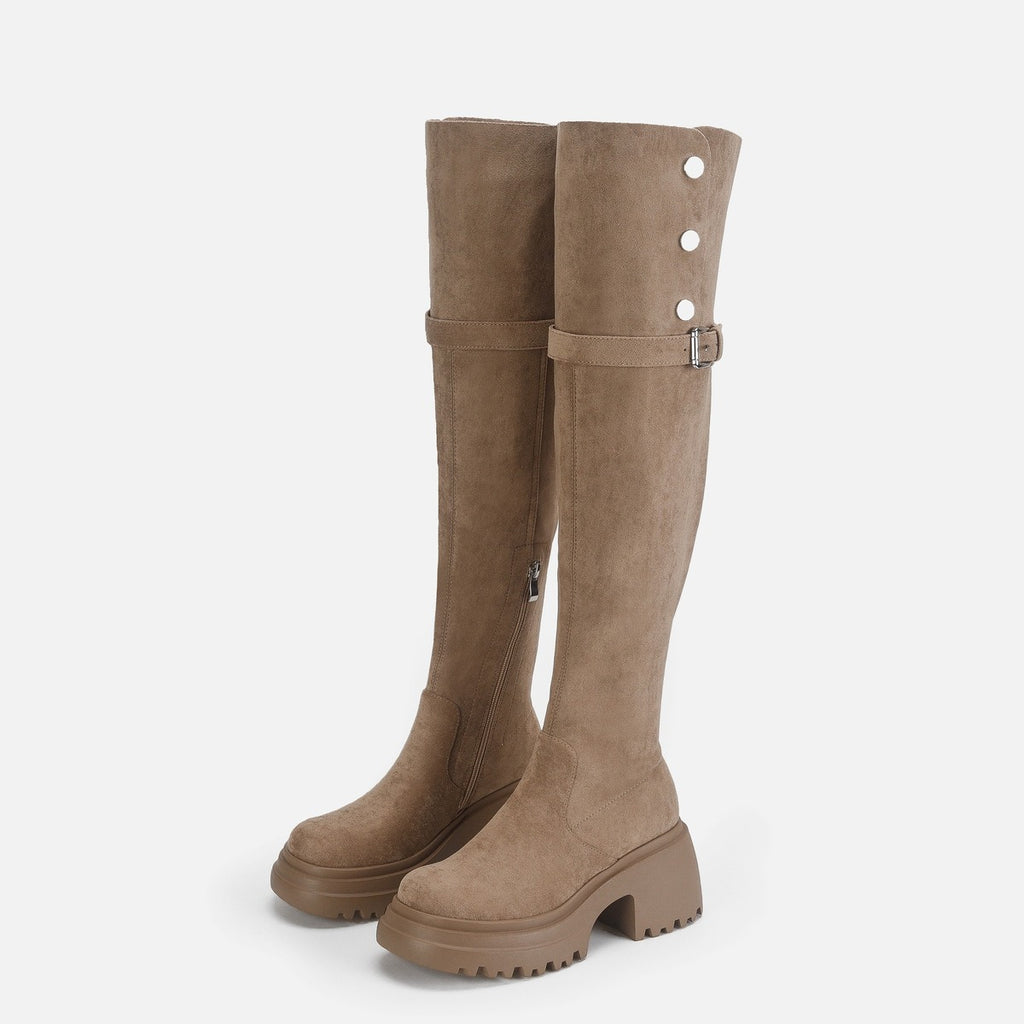 Siena Buttoned Over-the-Knee Boots