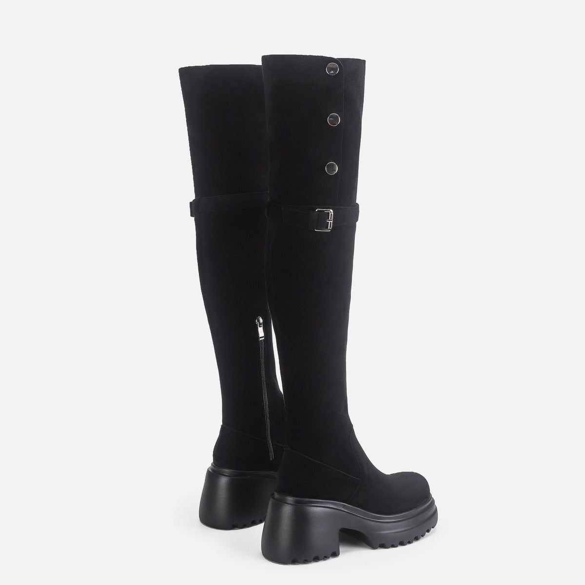 Siena Buttoned Over-the-Knee Boots