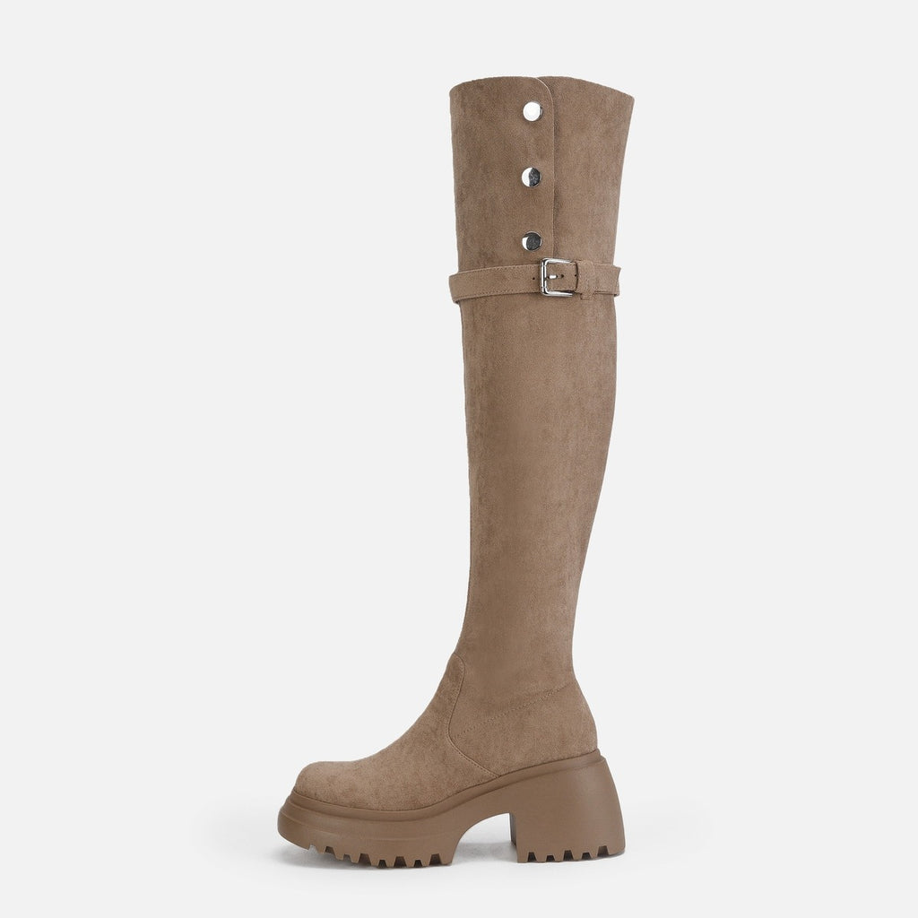 Siena Buttoned Over-the-Knee Boots
