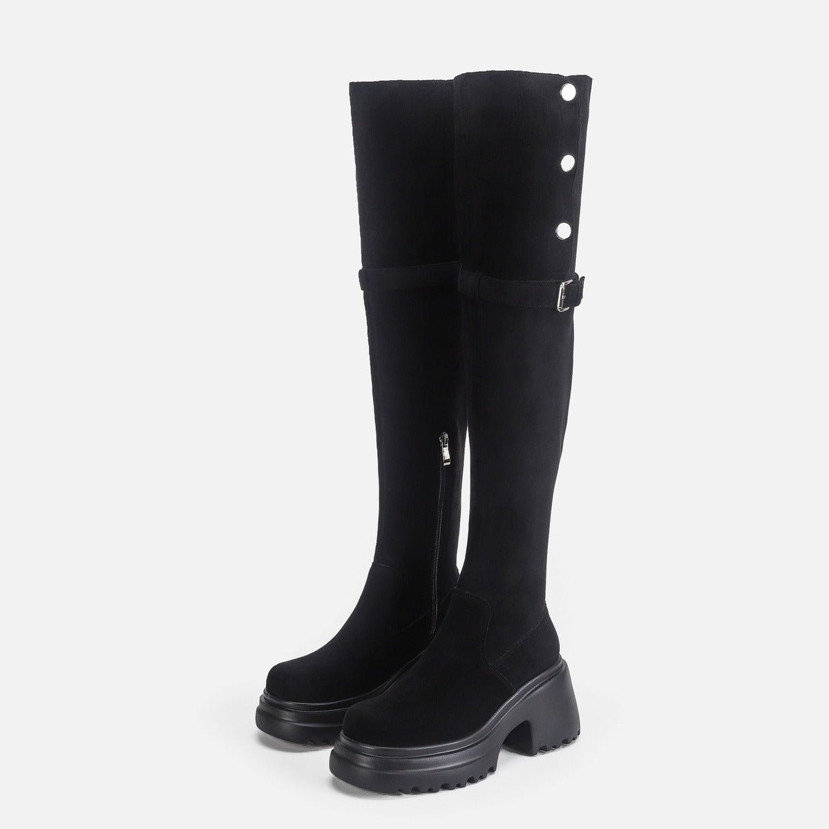 Siena Buttoned Over-the-Knee Boots