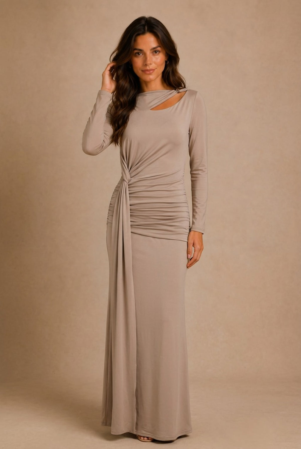 Cahors Ruched Asymmetrical Dress