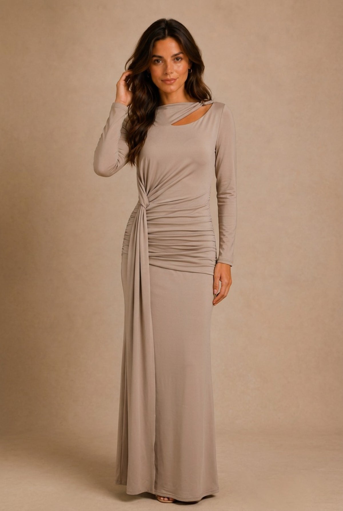 Cahors Ruched Asymmetrical Dress