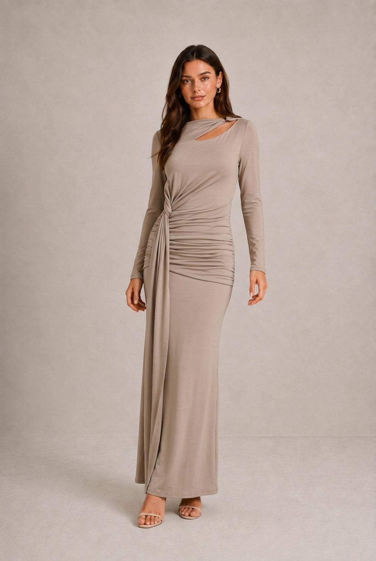 Cahors Ruched Asymmetrical Dress