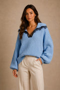 Chianti Lace-Trim Sweater