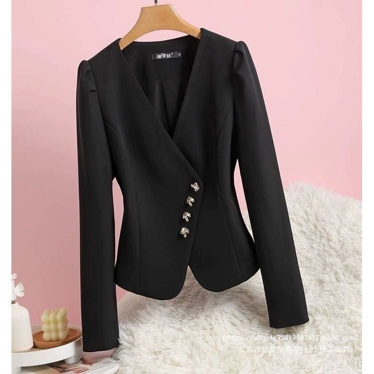 Lucca Bow Fitted Blazer
