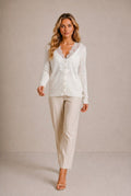 Cortona Lace Trim Cardigan Sweater