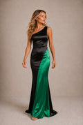 Volterra Color Block Mermaid Maxi Dress