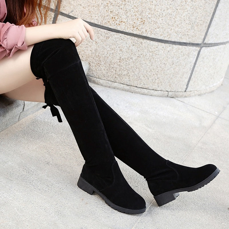 Gordes Bow Over-the-Knee Boots
