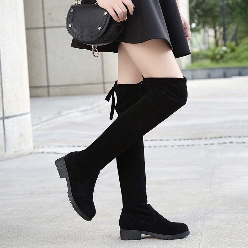 Gordes Bow Over-the-Knee Boots