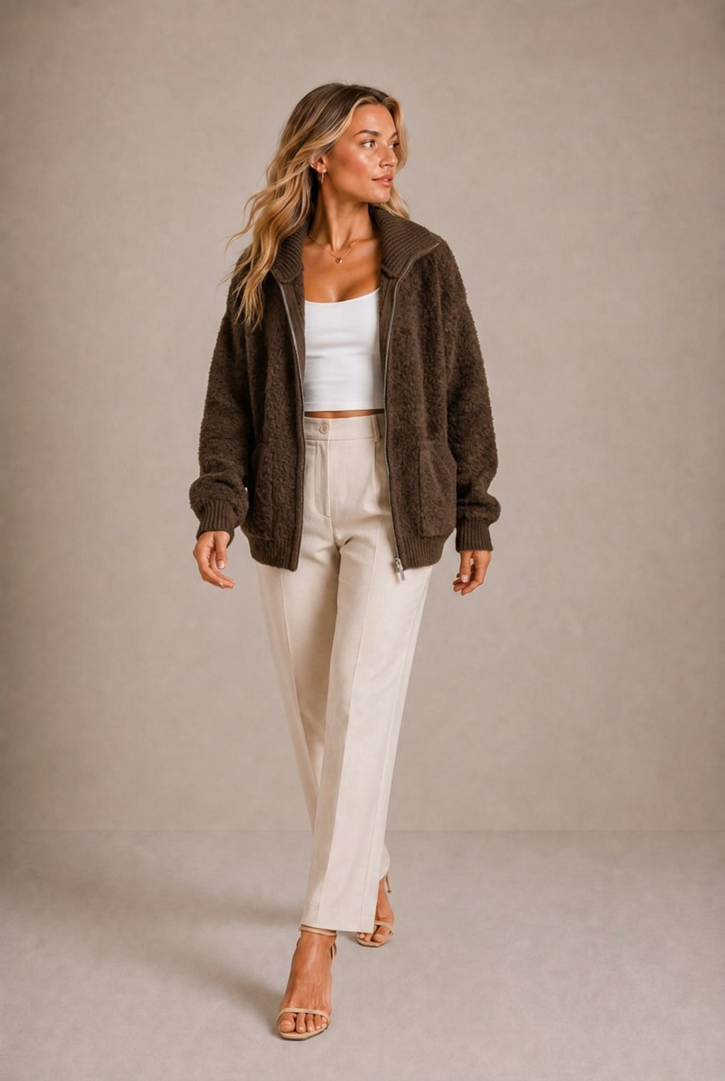 Barolo Fuzzy Hooded Sweater