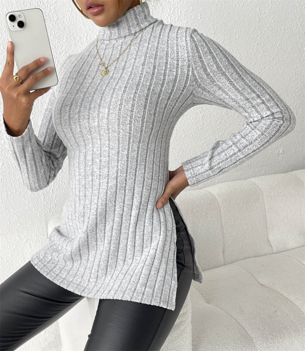 Barolo Ribbed Knit Turtleneck Sweater