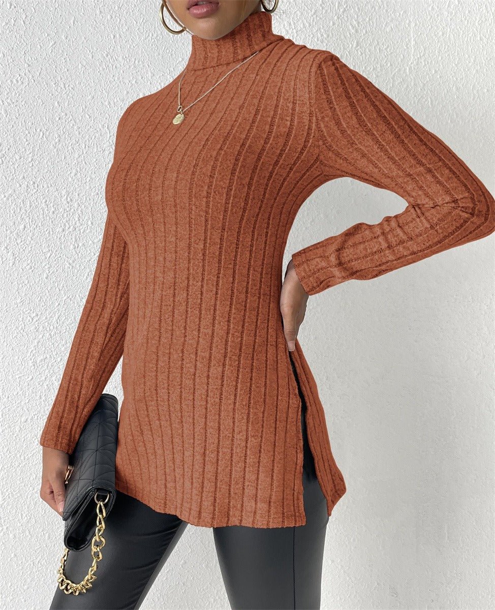 Barolo Ribbed Knit Turtleneck Sweater