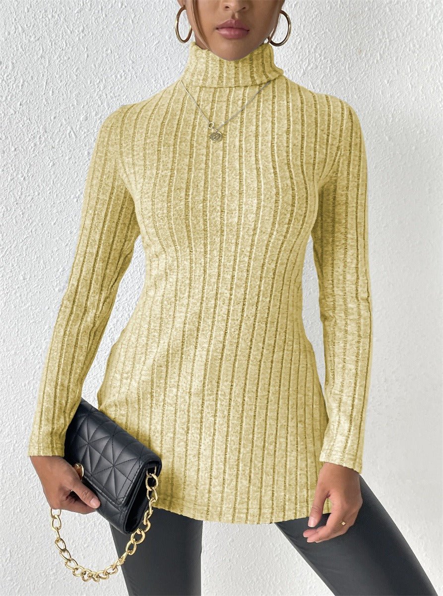 Barolo Ribbed Knit Turtleneck Sweater