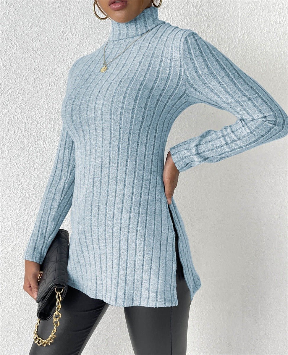 Barolo Ribbed Knit Turtleneck Sweater