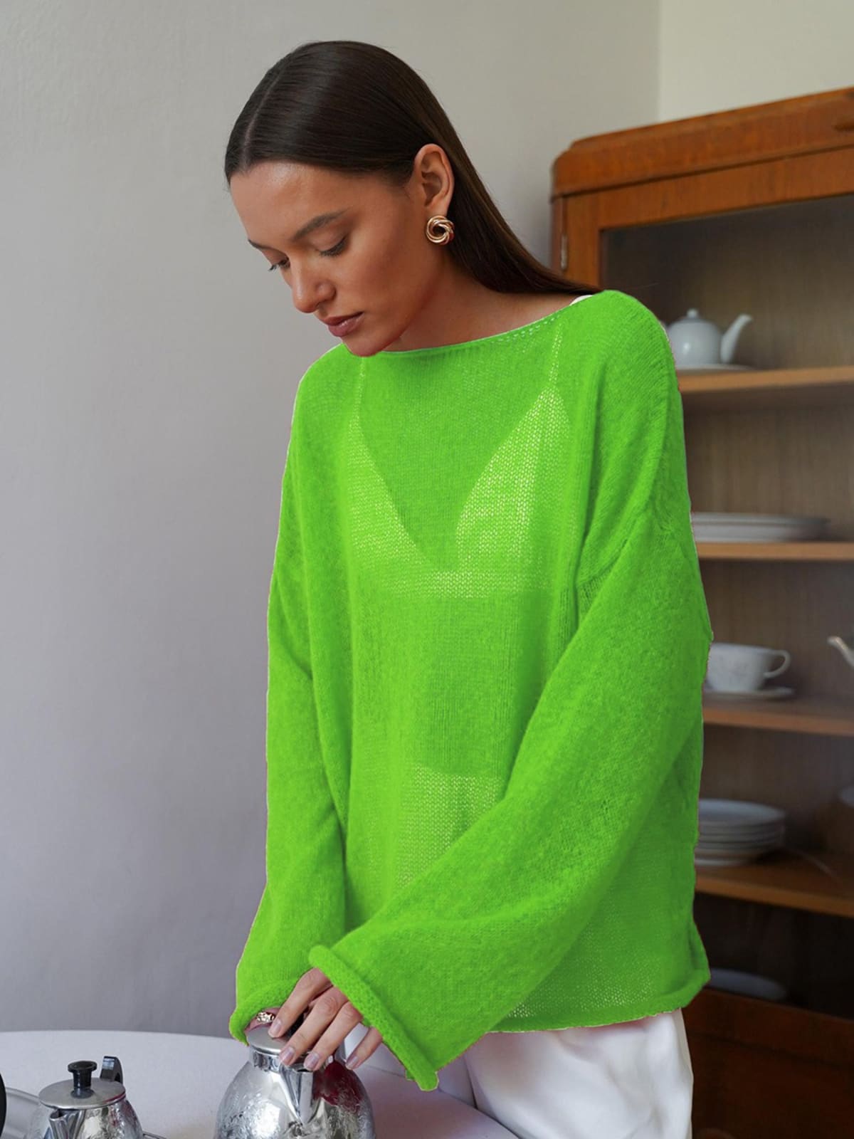 Barolo Sheer Knit Sweater