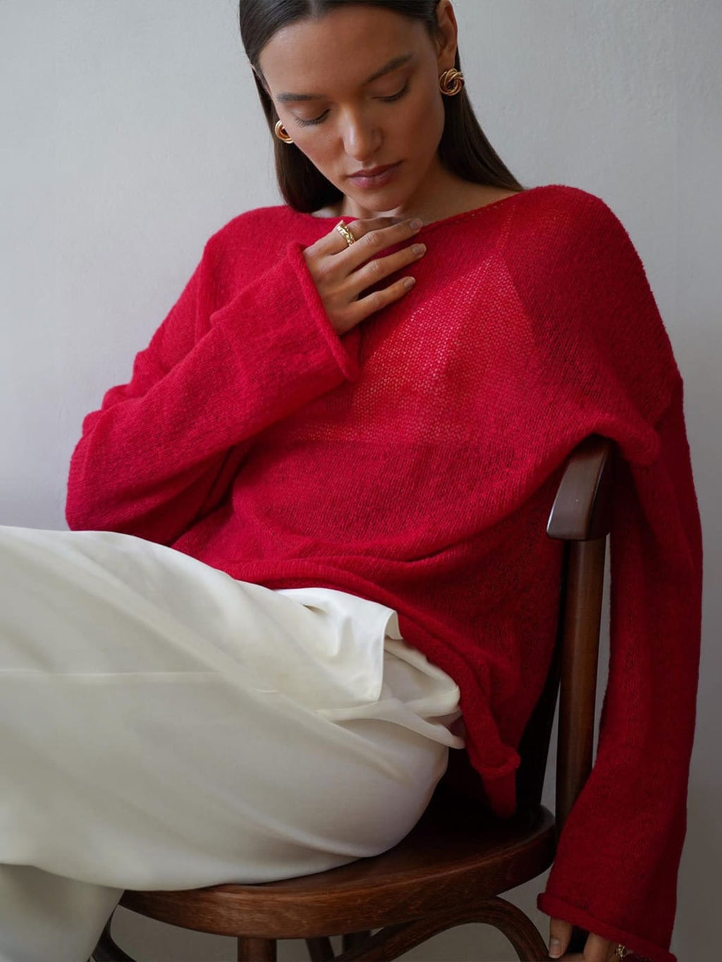 Barolo Sheer Knit Sweater