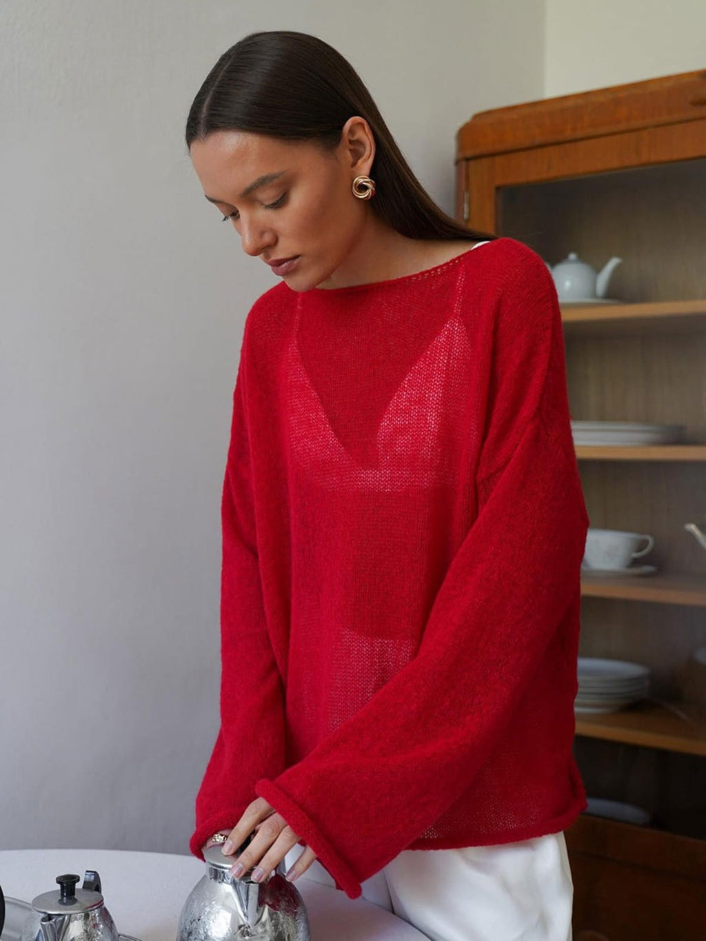 Barolo Sheer Knit Sweater