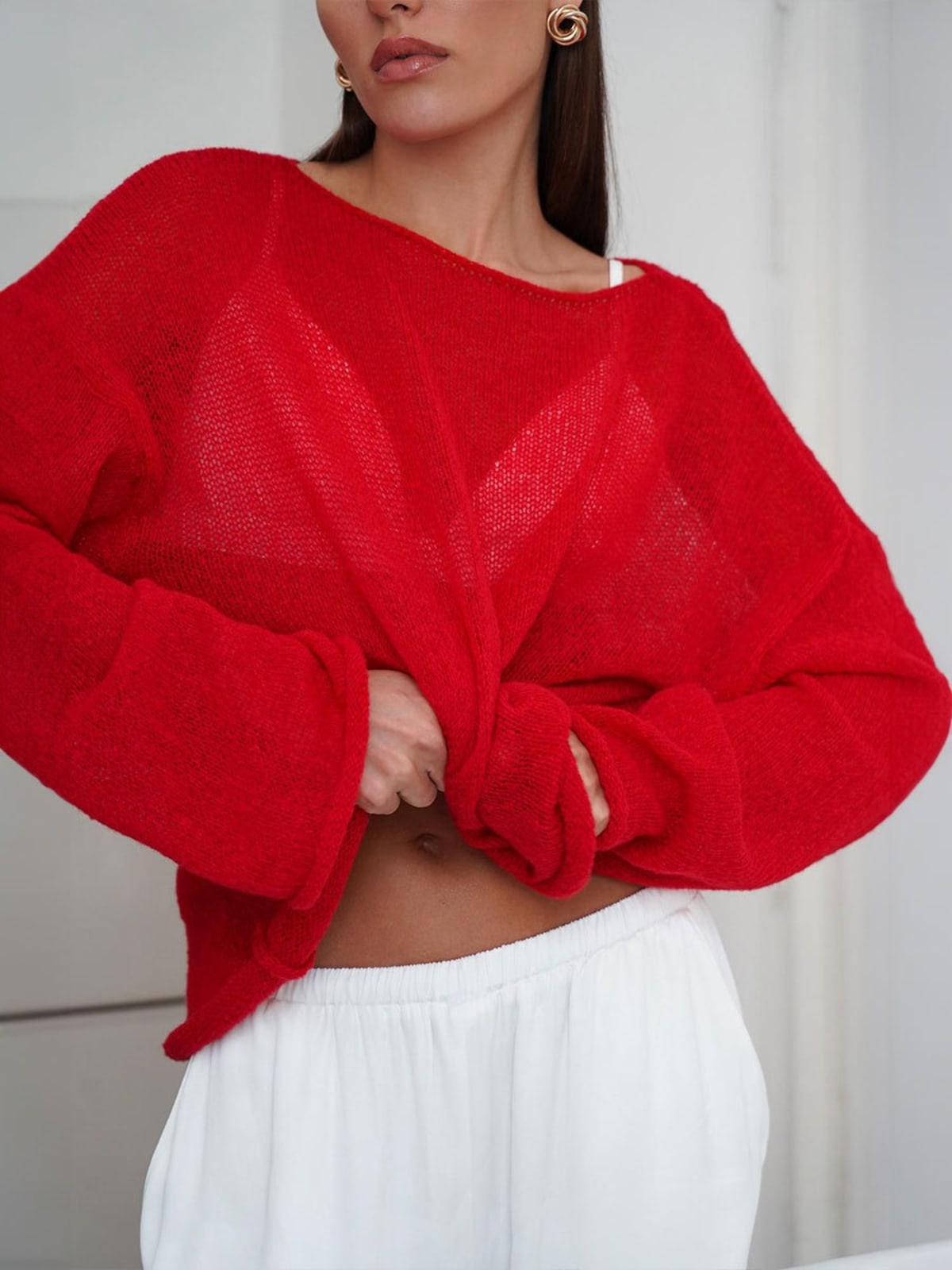 Barolo Sheer Knit Sweater