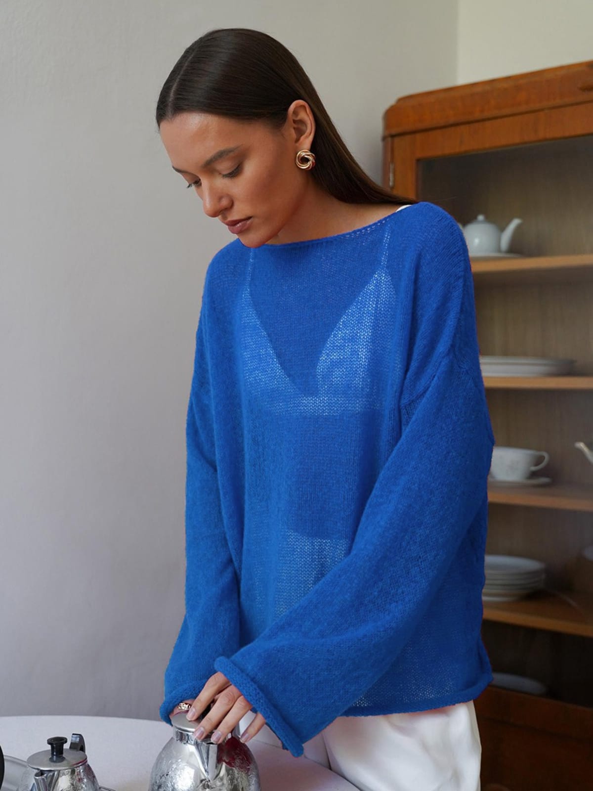 Barolo Sheer Knit Sweater
