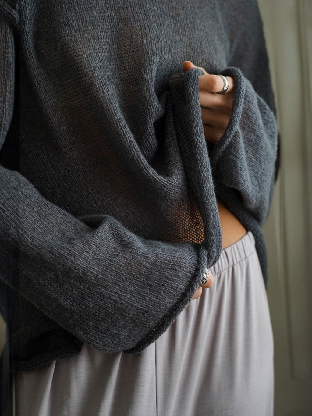 Barolo Sheer Knit Sweater