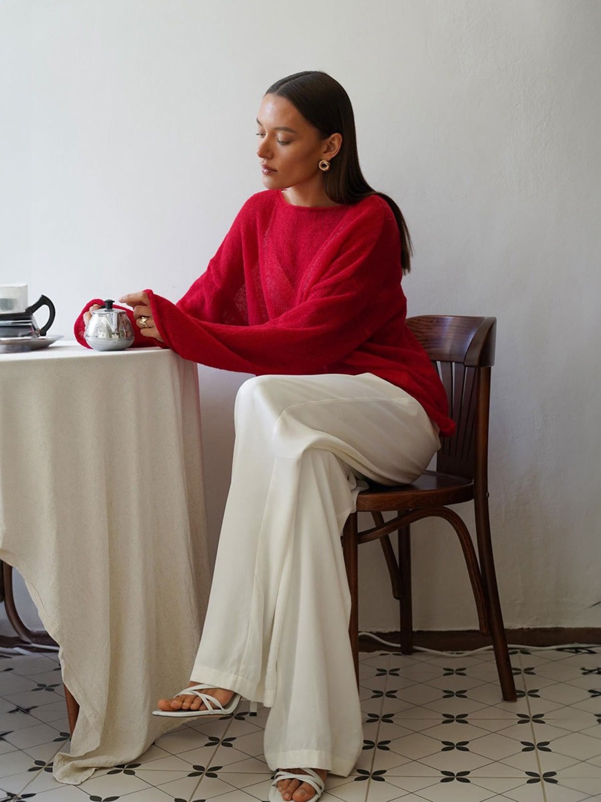 Barolo Sheer Knit Sweater