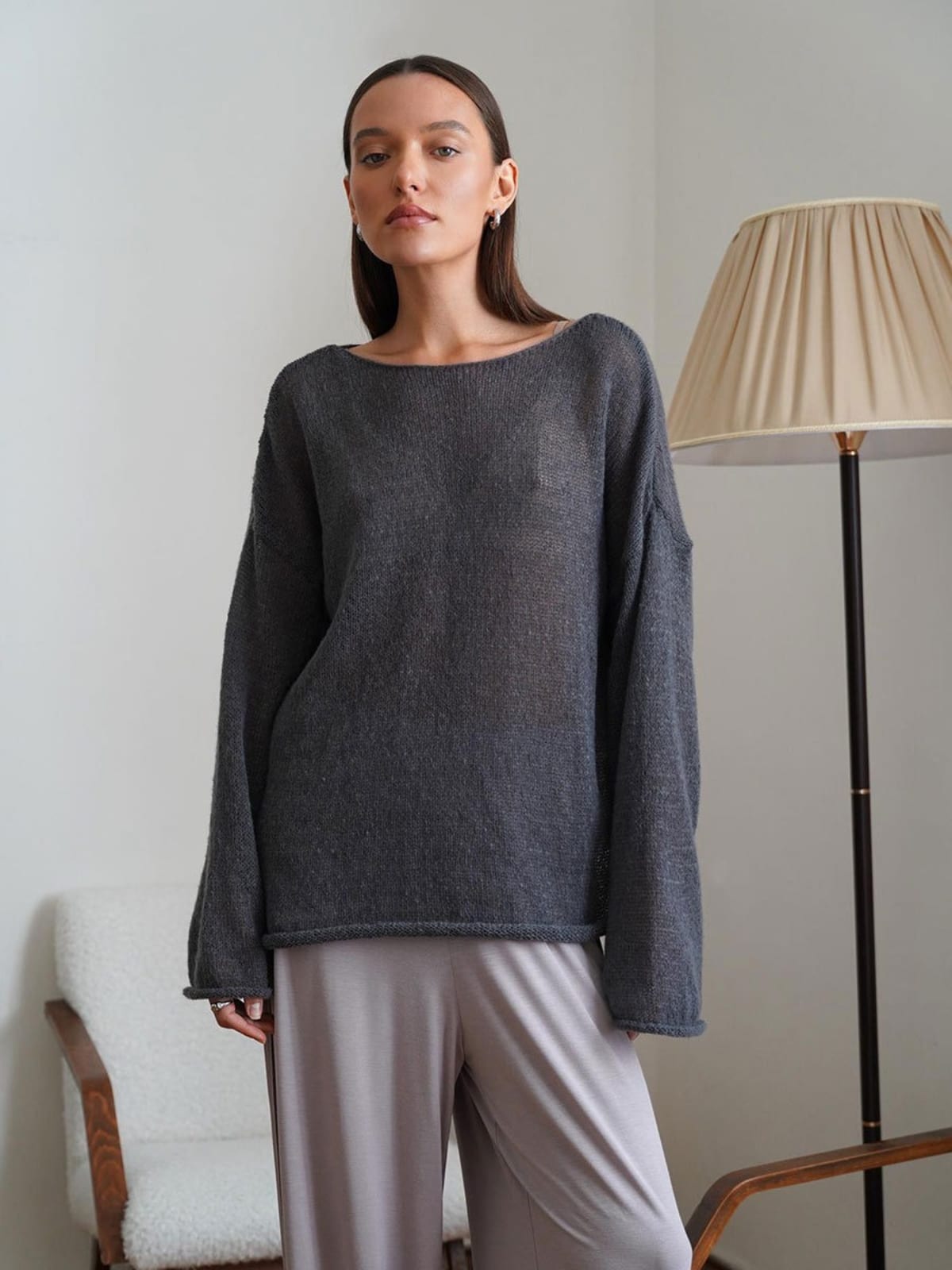 Barolo Sheer Knit Sweater