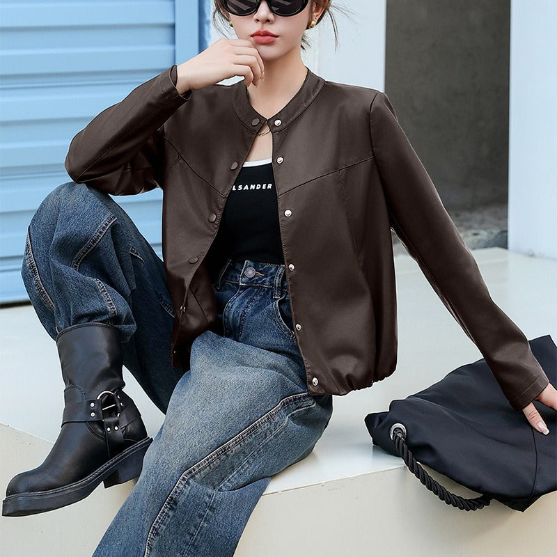 Annecy Snap-Button Bomber Jacket