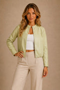 Annecy Snap-Button Bomber Jacket