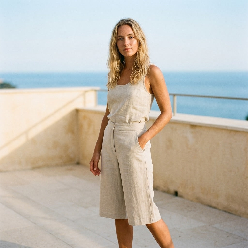 Riviera Knee Length Tailored Shorts