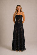 Beaune Floral Lace Maxi Dress