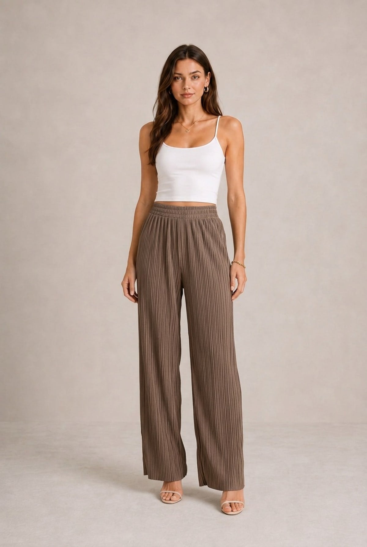 Barolo Pleated Wide-Leg Pants