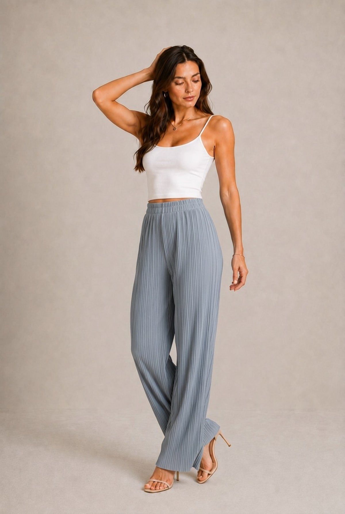 Barolo Pleated Wide-Leg Pants