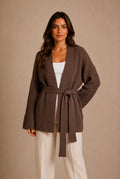 Gordes Tie-Waist Cardigan Sweater