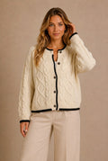 Barolo Cable-Knit Cardigan