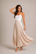 Chianti Pleated Maxi Skirt