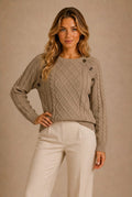 Barolo Cable Knit Sweater