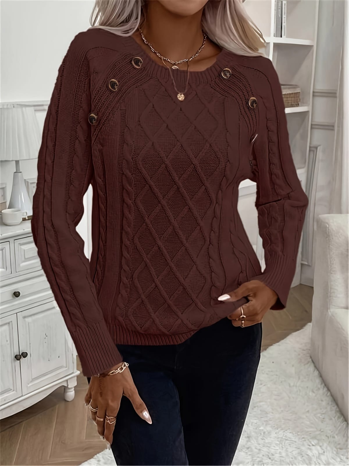 Barolo Cable Knit Sweater