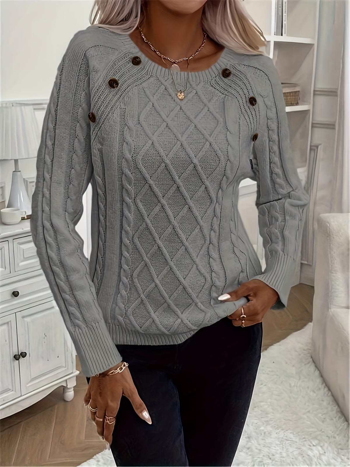 Barolo Cable Knit Sweater